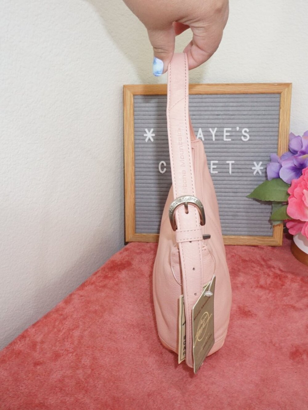 🔹️FINAL SALE🔹️ Stone mountain Genuine Leather Handbag - Picture 7 of 11